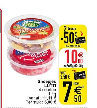 Cora Snoepjes lutti aanbieding