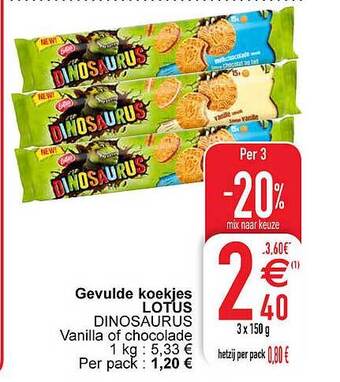 Cora Gevulde koekjes lotus aanbieding