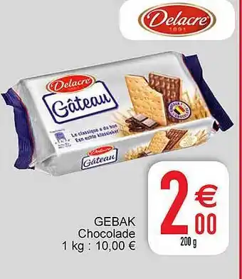 Cora Gebak chocolade aanbieding