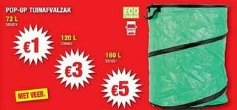 Hubo Pop-up tuinafvalzak aanbieding