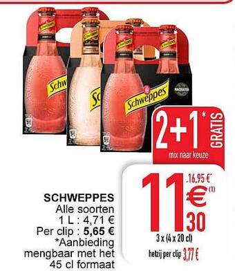 Cora Schweppes aanbieding