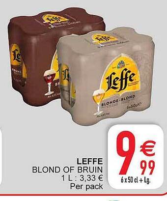 Cora Leffe blond of bruin aanbieding