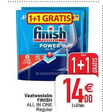 Cora Vaatwastabs finish aanbieding