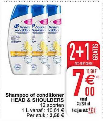 Cora Shampoo of conditioner head & shoulders aanbieding