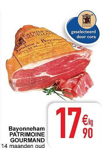 Cora Bayonneham patrimoine gourmand aanbieding