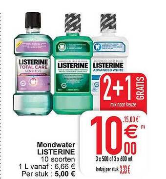 Mondwater listerine