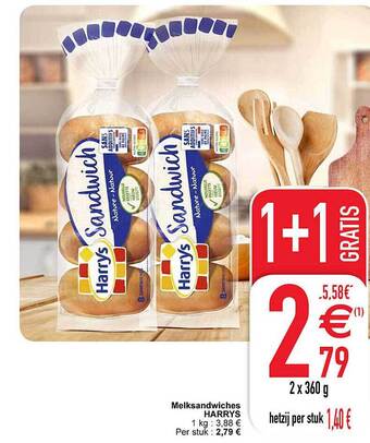 Cora Melksandwiches harrys aanbieding