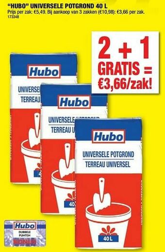 Hubo Hubo universele potgrond aanbieding