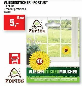 Hubo Vliegensticker fortus aanbieding