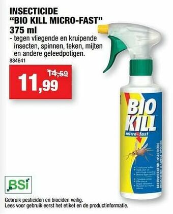 Hubo Insecticide bio kill micro-fast aanbieding