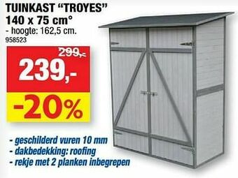 Hubo Tuinkast troyes aanbieding