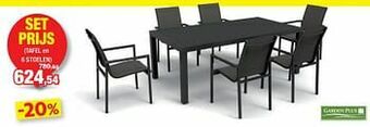Hubo Tafel en 6 stoelen aanbieding