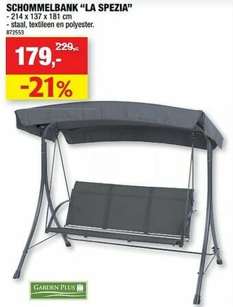 Hubo Schommelbank la spezia aanbieding