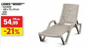 Hubo Ligbed woody aanbieding