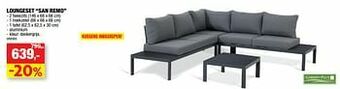 Hubo Loungeset san remo aanbieding