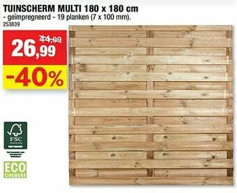 Hubo Tuinscherm multi aanbieding