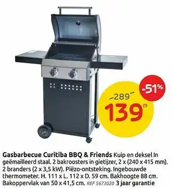 Brico Gasbarbecue curitiba aanbieding