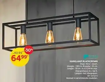 Brico Hanglamp blackcrown aanbieding