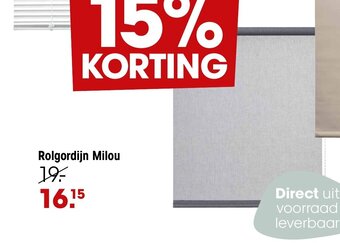 Kwantum Rolgordijn milou aanbieding