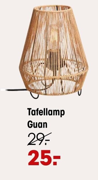 Kwantum Tafellamp guan aanbieding