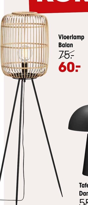 Kwantum Vloerlamp balan aanbieding