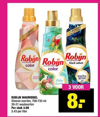 Big Bazar Robijn Wasmiddel aanbieding
