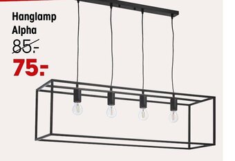Kwantum Hanglamp alpha aanbieding