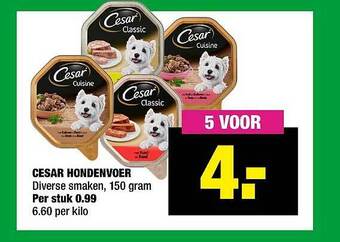 Big Bazar Cesar Hondenvoer aanbieding