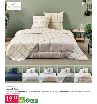 ALDI Quality Textiles Lakenset 2 Pers aanbieding