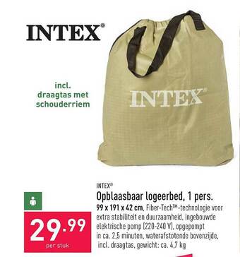Intex Opblaasbaar Logeerbed, 1 Pers