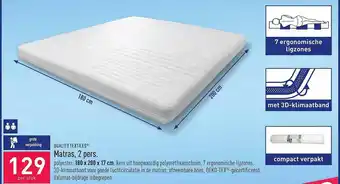 ALDI Quality Textiles Matras, 2 Pers. aanbieding