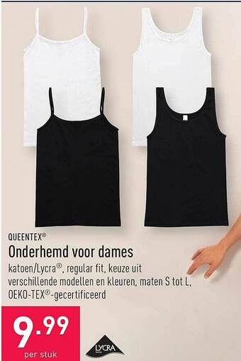 ALDI Queentex Onderhemd Voor Dames aanbieding