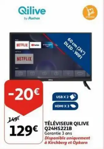 Auchan Televiseur Qilive Q24HS221B aanbieding