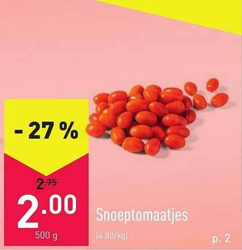ALDI Snoeptomaatjes aanbieding