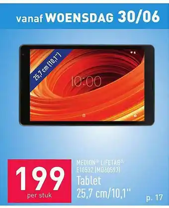 ALDI Medion Lifetab Tablet 25,7 Cm-10,1 aanbieding