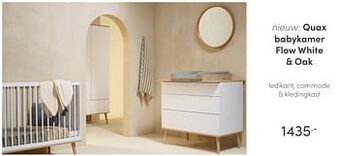 Baby & Tiener Quax babykamer flow white + oak aanbieding