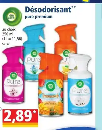 Air Wick Desodorisant Pure Premuim 250 ml