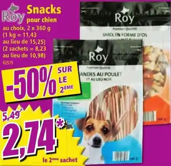 Roy Snacks pour chien 2 x 360 g