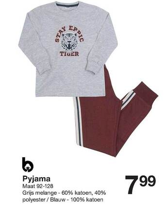 Zeeman Pyjama aanbieding