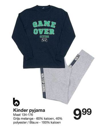 Zeeman Kinder pyjama aanbieding