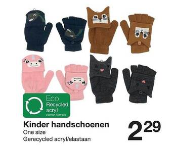 Zeeman Kinder handschoenen aanbieding