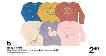 Zeeman Baby tshirt aanbieding