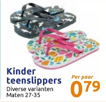 Action Kinder teenslippers aanbieding