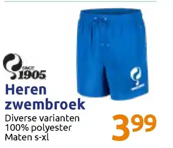 Action Heren zwembroek s-xl aanbieding
