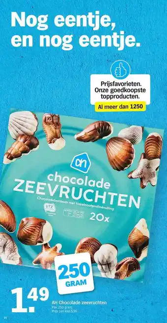 Ah Chocolade Zeevruchten 250g