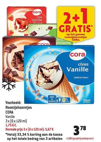 Roomijshoorntjes cora