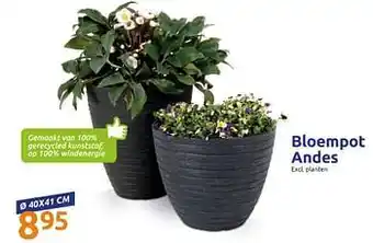 Action Bloempot andes 40x41cm aanbieding
