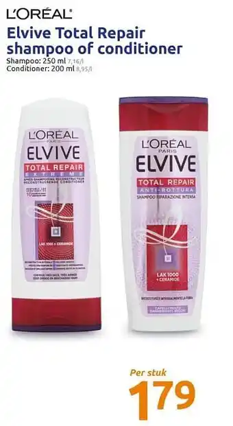 Elvive total repair shampoo of conditioner