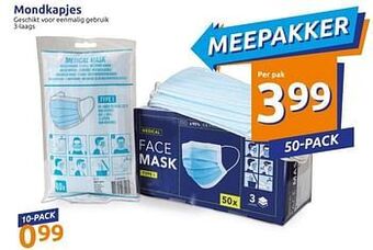 Action Mondkapjes aanbieding