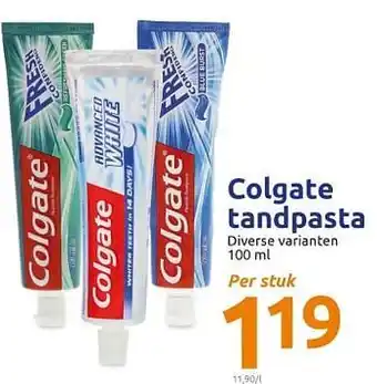 Action Colgate tandpasta 100ml aanbieding